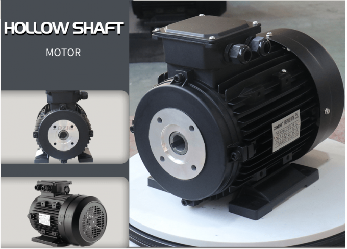 100L3-4 4KW 5.5KW Hollow Shaft Motor Three Phase 1400RPM Speed ISO Approval