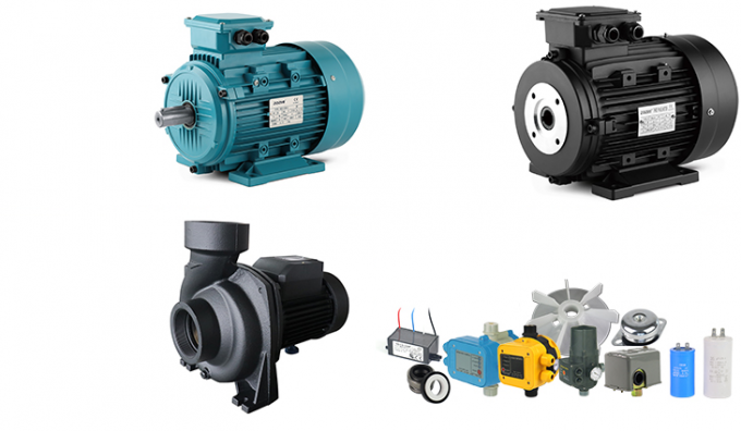 Hollow Shaft Motor 4KW 5.5HP B3 87/61 Hollow Shaft 24mm IP55 Protection 1400rpm Three Phase 380V For Pressure Cleaners And Washing Plants 11