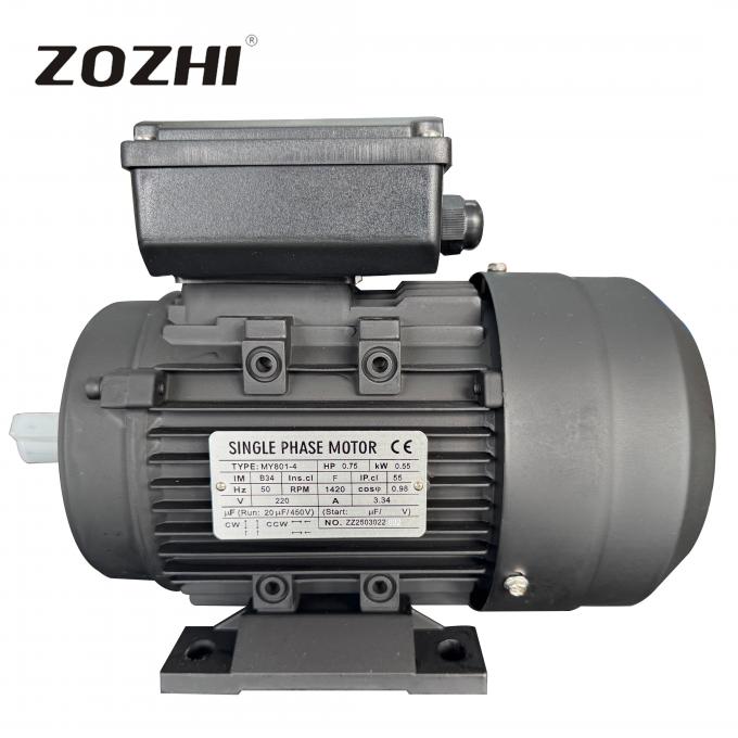 50Hz 0.55KW 0.75HP 1440rpm Single-Phase Capacitor-Start Run Asynchronous Induction Motor 220V/230V AC Volta 60Hz Frequency Rated Power 2