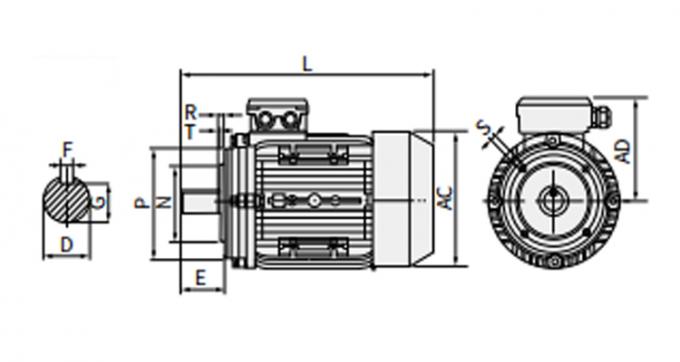 50Hz 0.55KW 0.75HP 1440rpm Single-Phase Capacitor-Start Run Asynchronous Induction Motor 220V/230V AC Volta 60Hz Frequency Rated Power 8