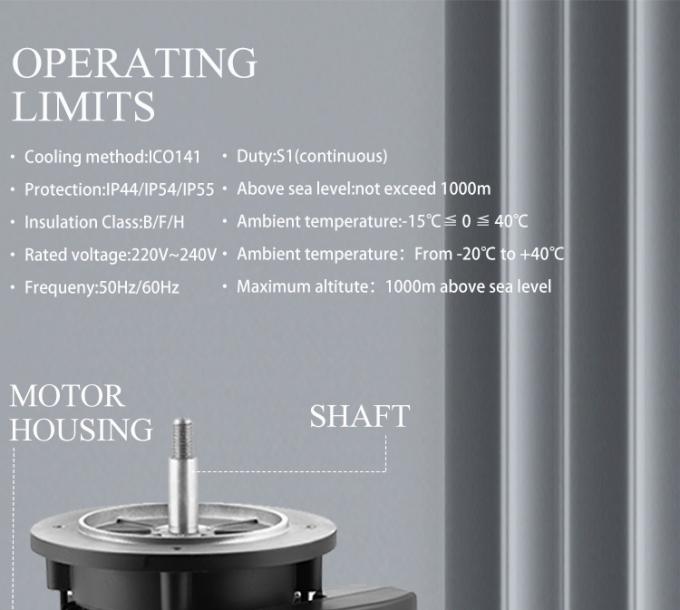 Swimming Pool Pump 2800rpm Single-Phase Asynchronous Motor with Waterproof Aluminium Housing and 220V 50Hz Frequency 2