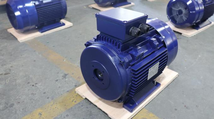 IE2 15HP 11KW AC Electric Induction Motors With 24mm Hollow Shaft 900rpm Three-Phase 50Hz Frequency 380V 415V AC Aluminium 60Hz 1