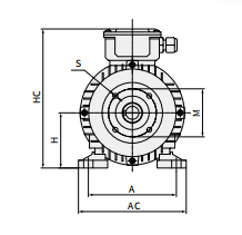 IE2 15HP 11KW AC Electric Induction Motors With 24mm Hollow Shaft 900rpm Three-Phase 50Hz Frequency 380V 415V AC Aluminium 60Hz 9