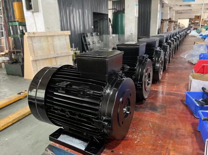 IE2 15HP 11KW AC Electric Induction Motors With 24mm Hollow Shaft 900rpm Three-Phase 50Hz Frequency 380V 415V AC Aluminium 60Hz 13
