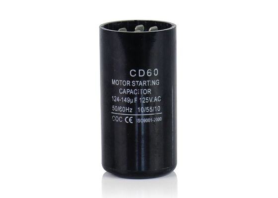 CD60 124-149UF 250VAC UL810 Air Conditioner Capacitors With Pins
