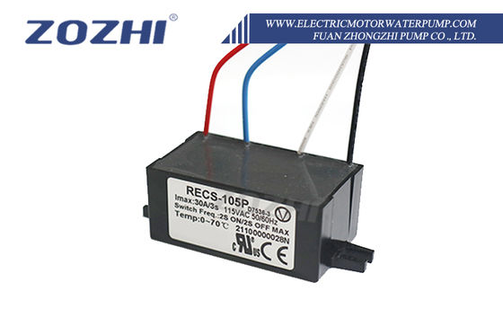 RECS-105P Solid-State Electronic Centrifugal Switch for AC Motors with 50Hz/60Hz Operation and CE Certification